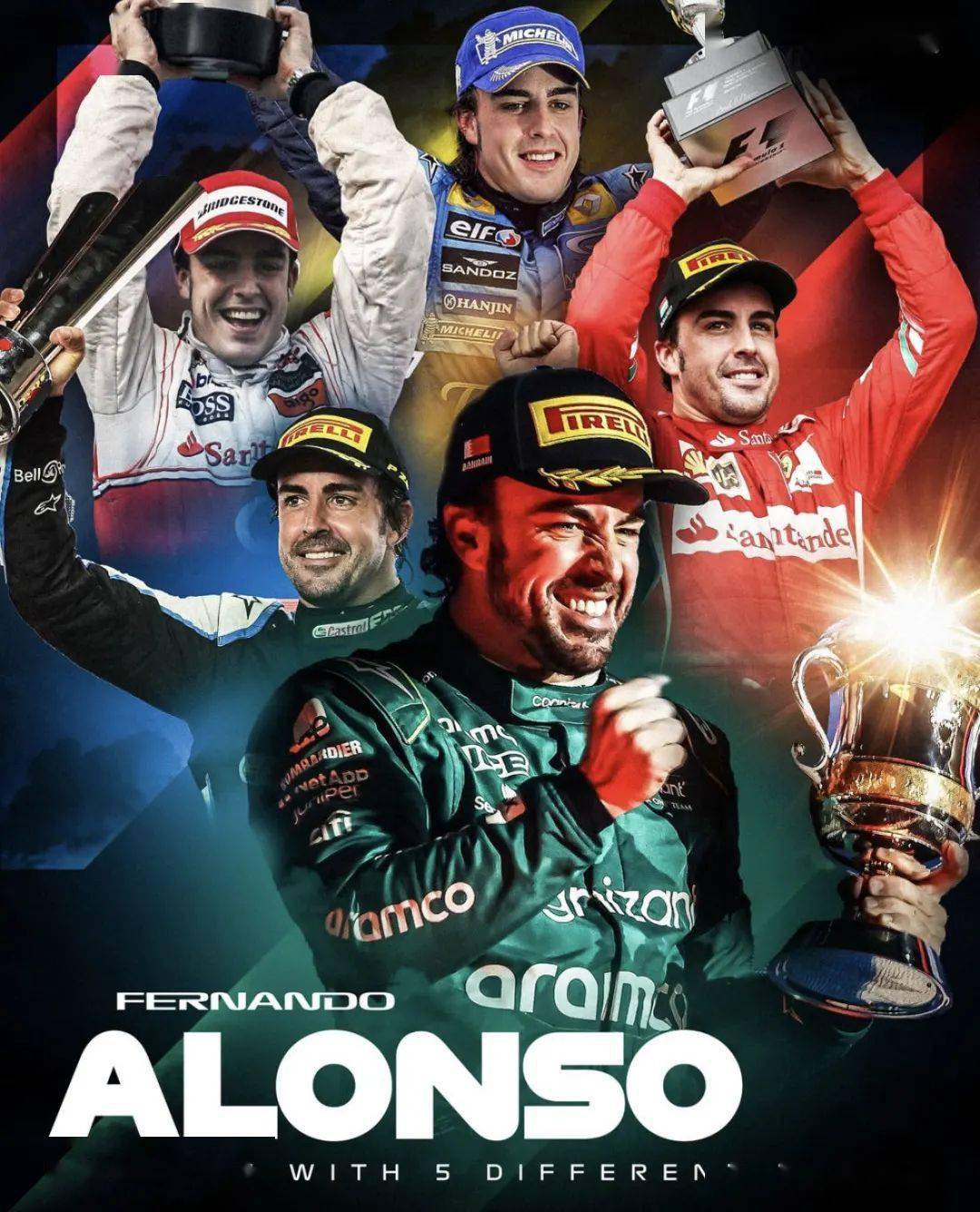 阿斯顿马丁逆转雷诺车队，阿隆索扛起全队